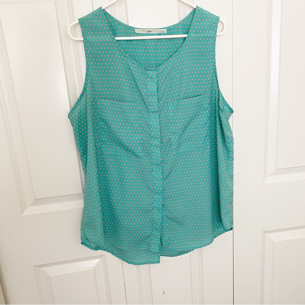 Gibson teal and pink tank